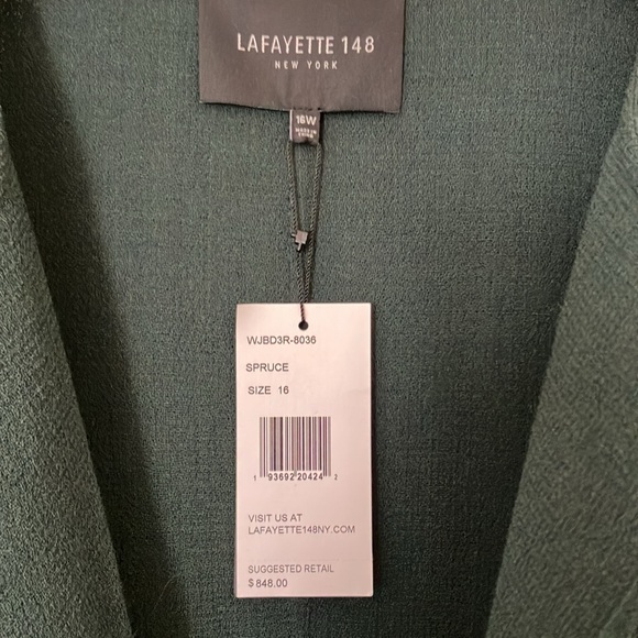 NEW! Lafayette 148 Wool Crepe Topper size XL / 16 - Picture 5 of 10